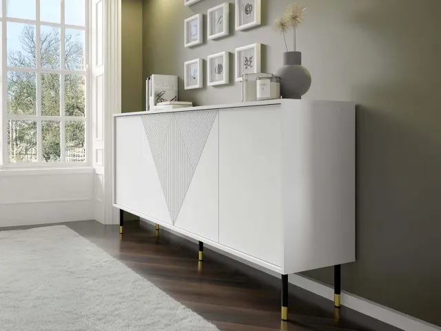 Mobistoxx Dressoir WOODKID 4 deuren wit