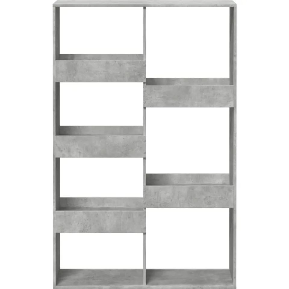 vidaXL kamerscherm 100x33x155,5 cm bewerkt hout betongrijs