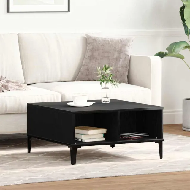 vidaXL Salontafel Zwart Eiken 60 x 60 x 30 cm, foto 2