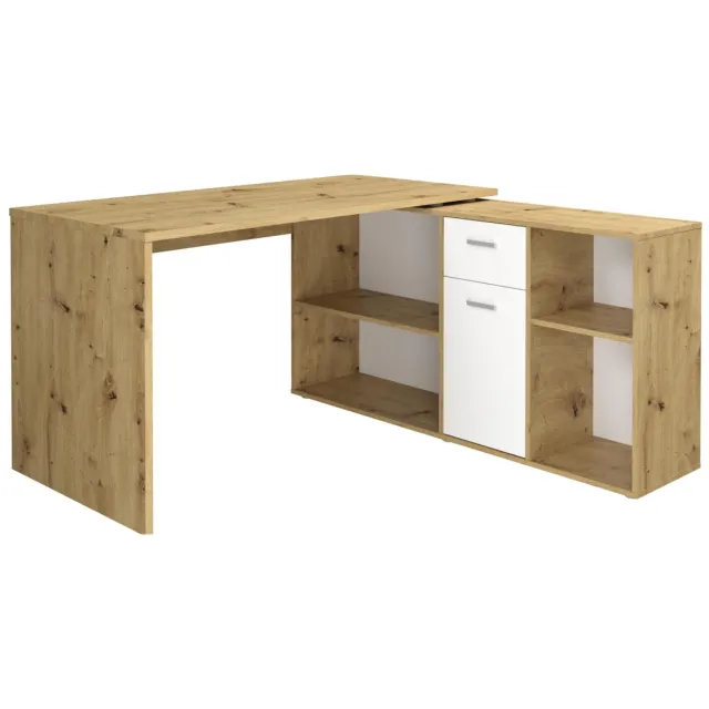 Bureau Apollo Artisan Eiken Bruin | Wit