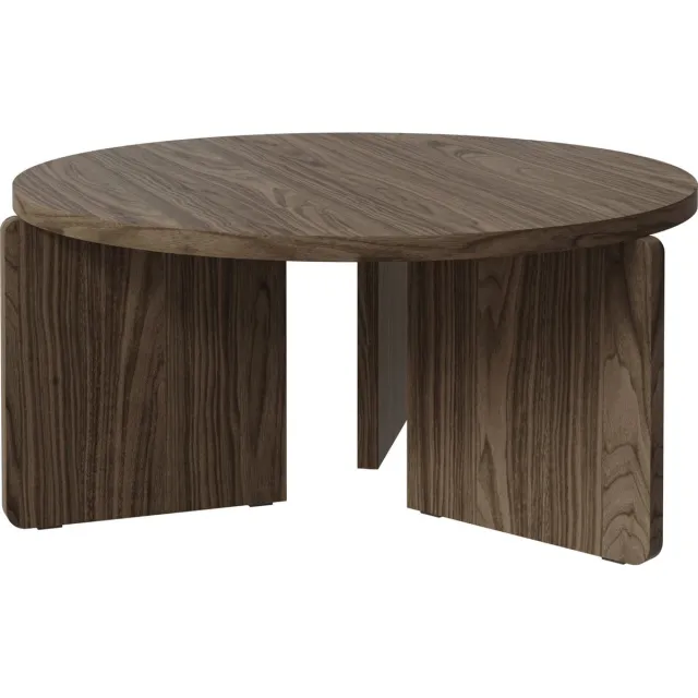 Selsey Preffines - Ronde salontafel - diameter 85 cm - Wisconsin notenhout Bruin