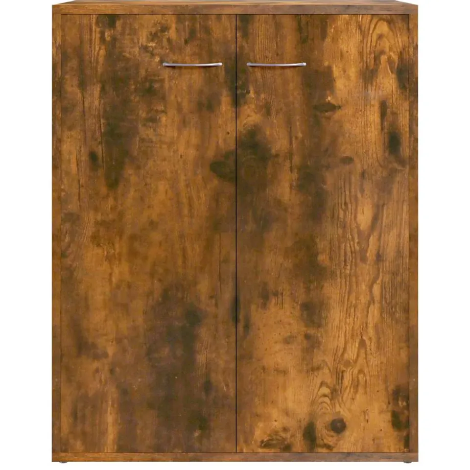 vidaXL Dressoir 60x30x75 cm bewerkt hout gerookt eikenkleurig, foto 4