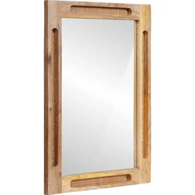 vidaXL Badkamer Spiegel Bruin 50 x 2,5 x 70 cm Massief Mango Hout