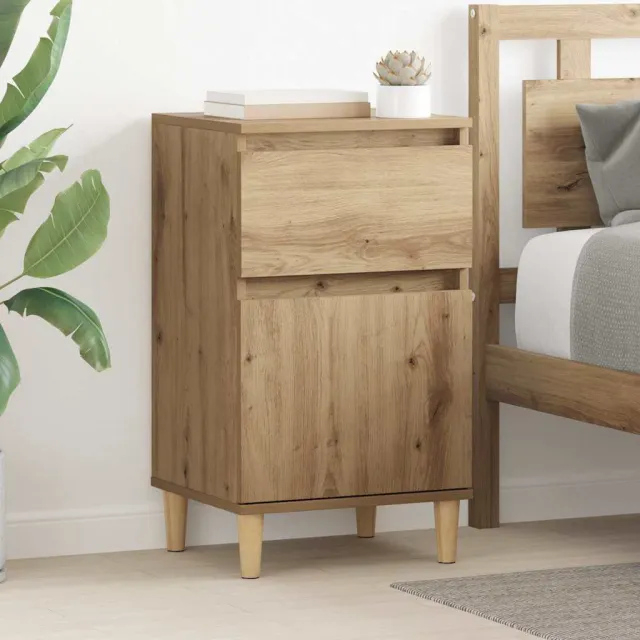 vidaXL Nachtkastje Artisan Eiken 40 x 35 x 70 cm Bewerkt hout, foto 2
