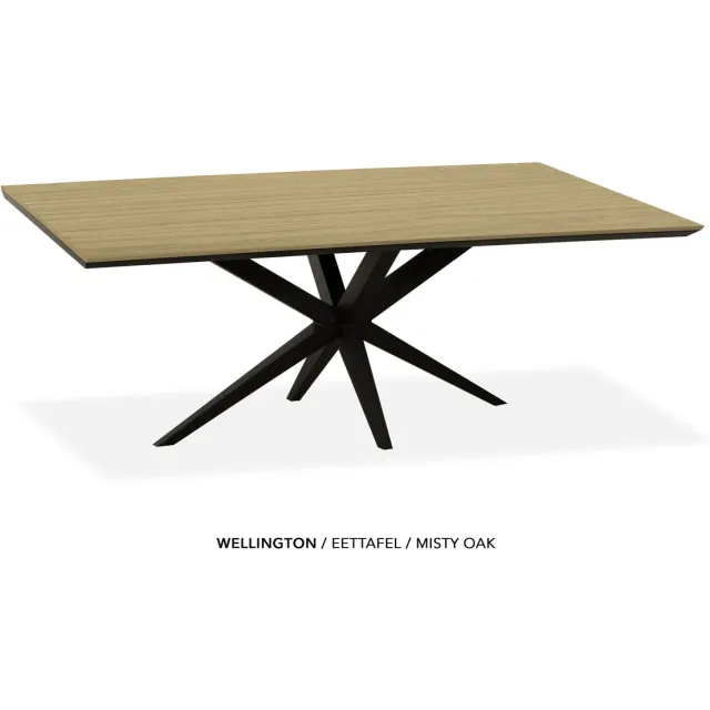 Maxfurn Eettafel | Zeer krasvast | Kleur: Misty oak| Afmeting 138x85cm
