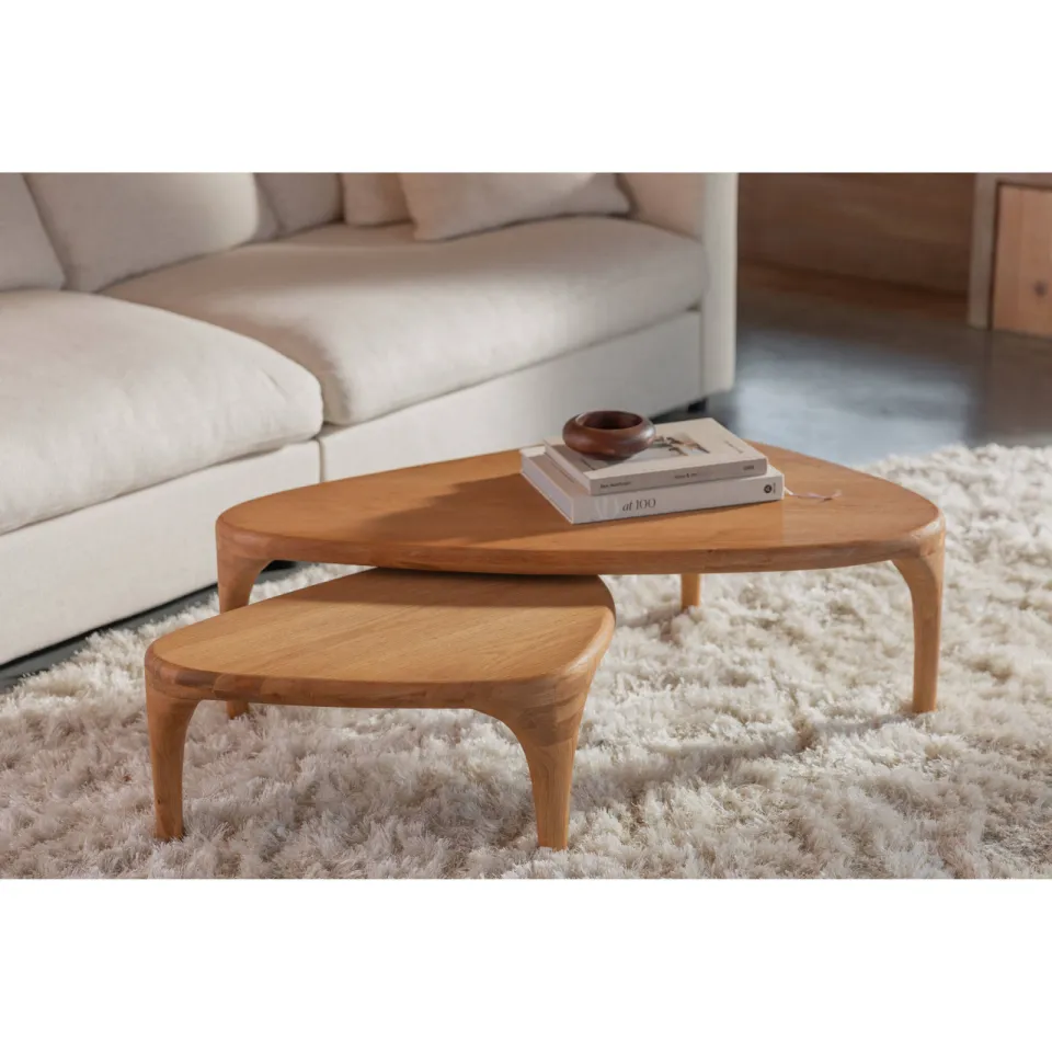 Zuiver salontafel Isla (set van 2) beige, foto 4