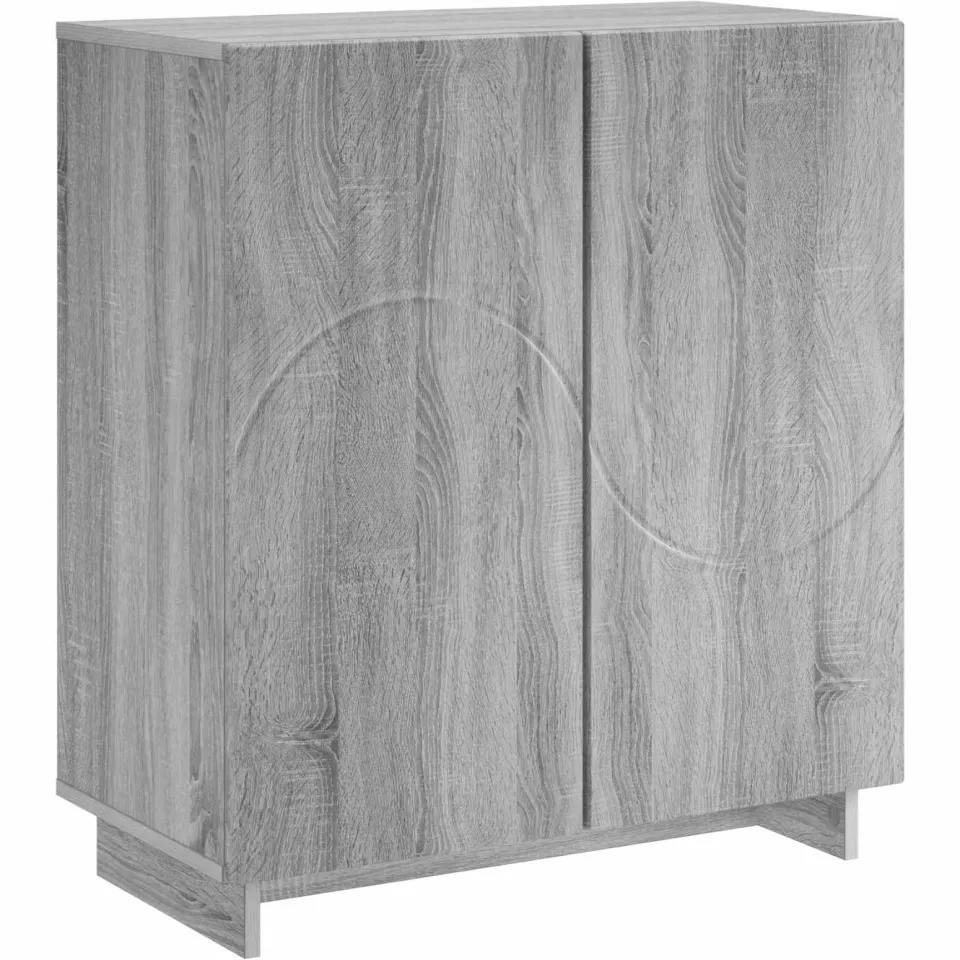 vidaXL Dressoir Grijs Sonoma 67 x 34,5 x 75 cm Bewerkt hout, foto 3