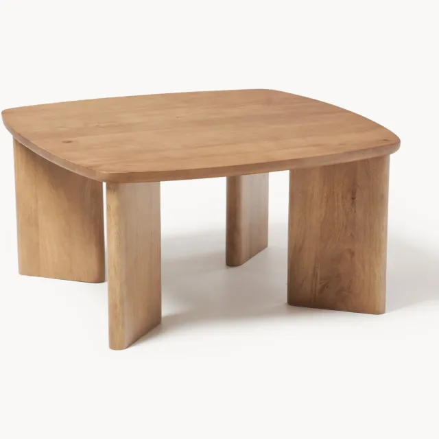 Westwing Collection Salontafel Willow van mangohout Beige
