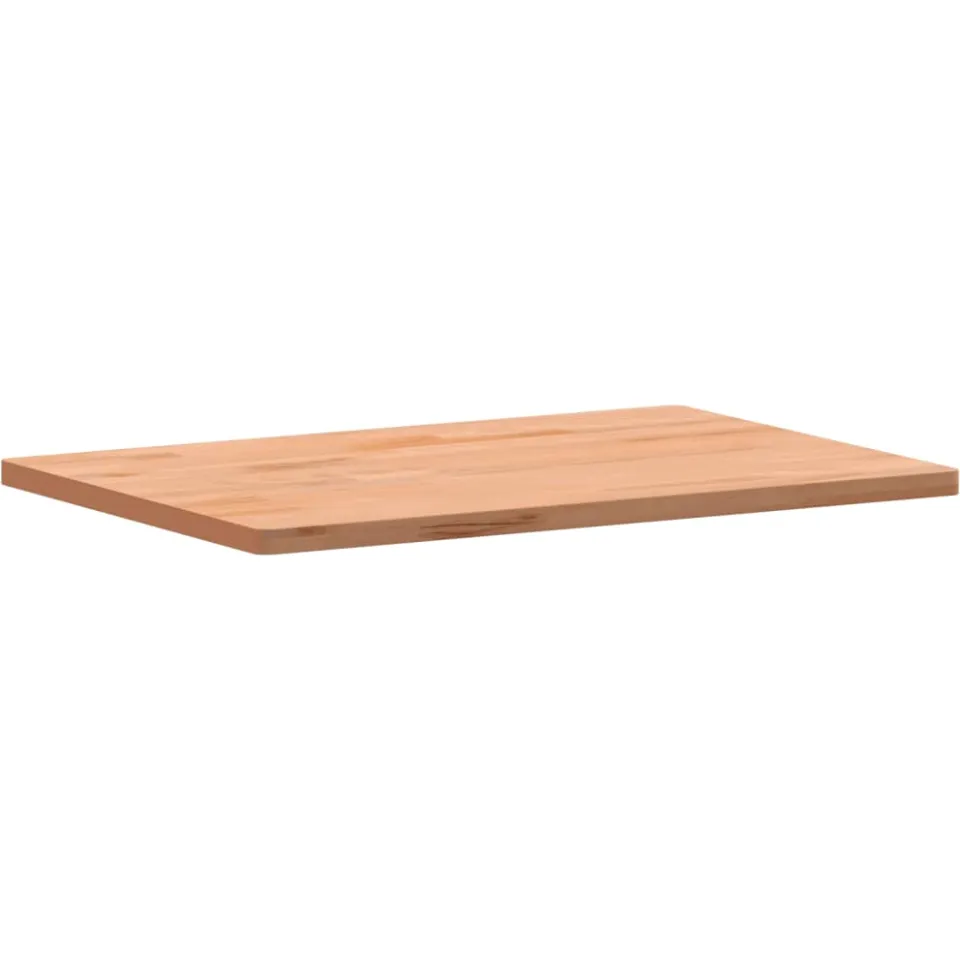 vidaXL Bureaublad 80x55x2,5 cm massief beukenhout bruin