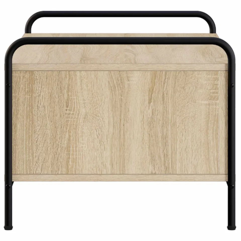 vidaXL Salontafel Sonoma Eiken 50 x 49 x 41 cm Bewerkt hout, foto 4