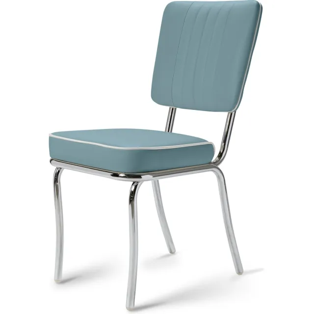 Bel Air Retro Eetkamerstoel CO-25 Blauw