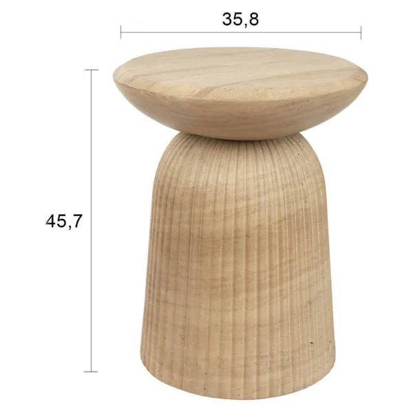 Dutchbone Brison bijzettafel beige, foto 2