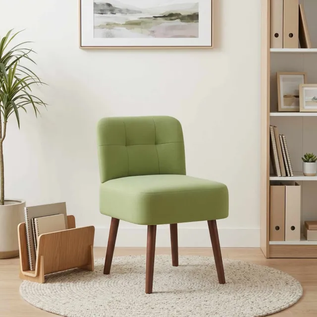 vidaXL Slipper Stoel Lichtgroen fluweel