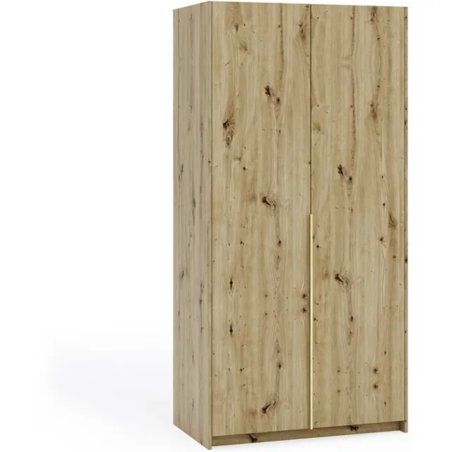 Margaret Hadas24 Kledingkast Apollonia zonder Spiegel 100 x 204 cm (artisan, gouden handgrepen)