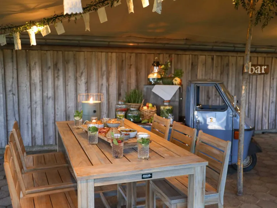 ROUGH Furniture ROUGH-X bartafel 180x80x105cm bruin, foto 4