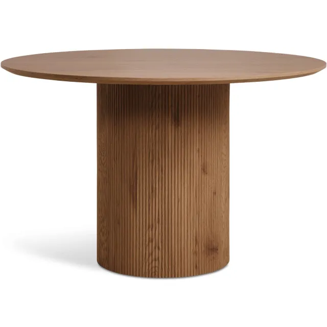 Nest of Nora Ronde eettafel Fenna - 120 cm voor 4 personen - Walnoot fineer eetkamertafel
