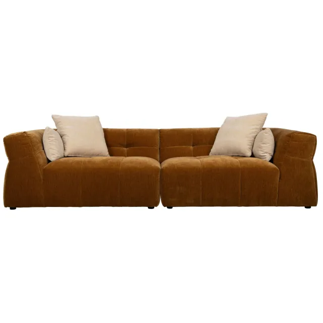 Dutchbone Hodge 4-zitsbank bruin