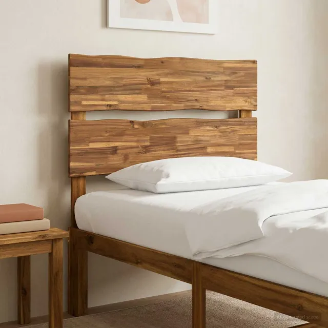 vidaXL Live Edge Hoofdbord ROSTOCK Naturel 75 cm Massief Acaciahout Bruin