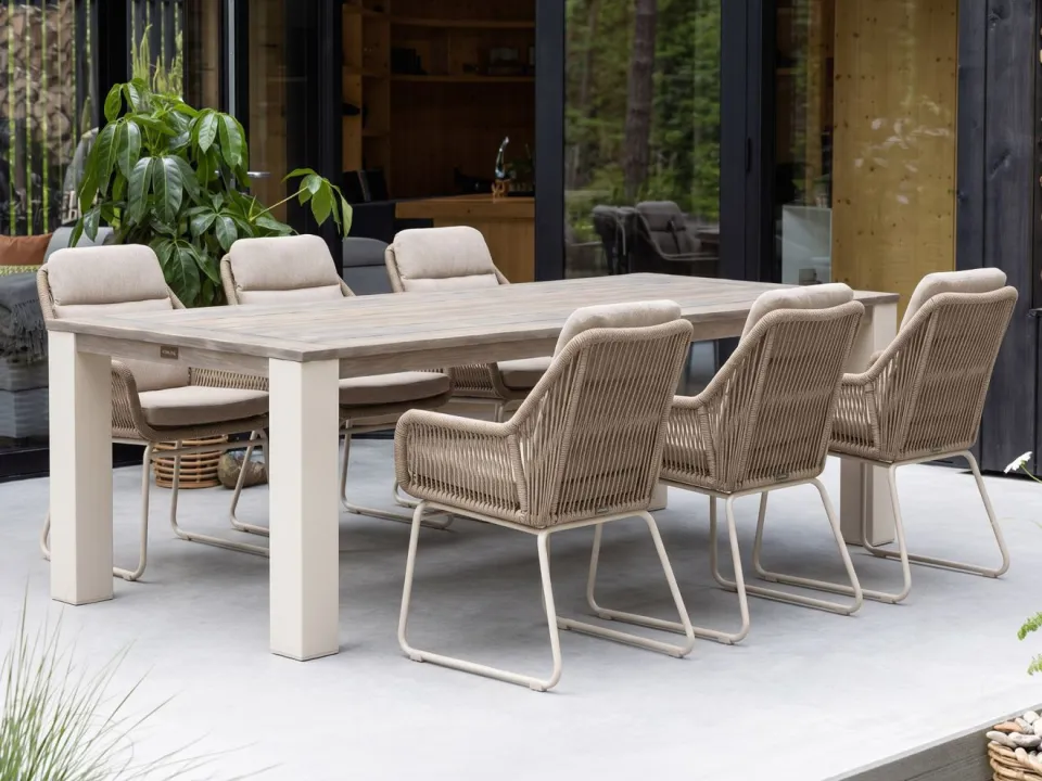 Intenso Furniture Intenso Isorella/ROUGH-X 240cm dining tuinset 7-delig bruin, foto 5