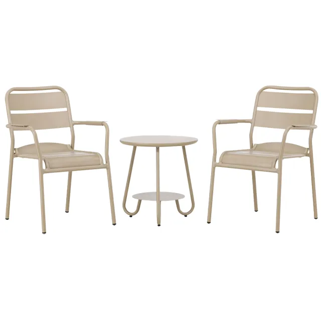 Nest outdoor Caro aluminium tuin bistroset beige