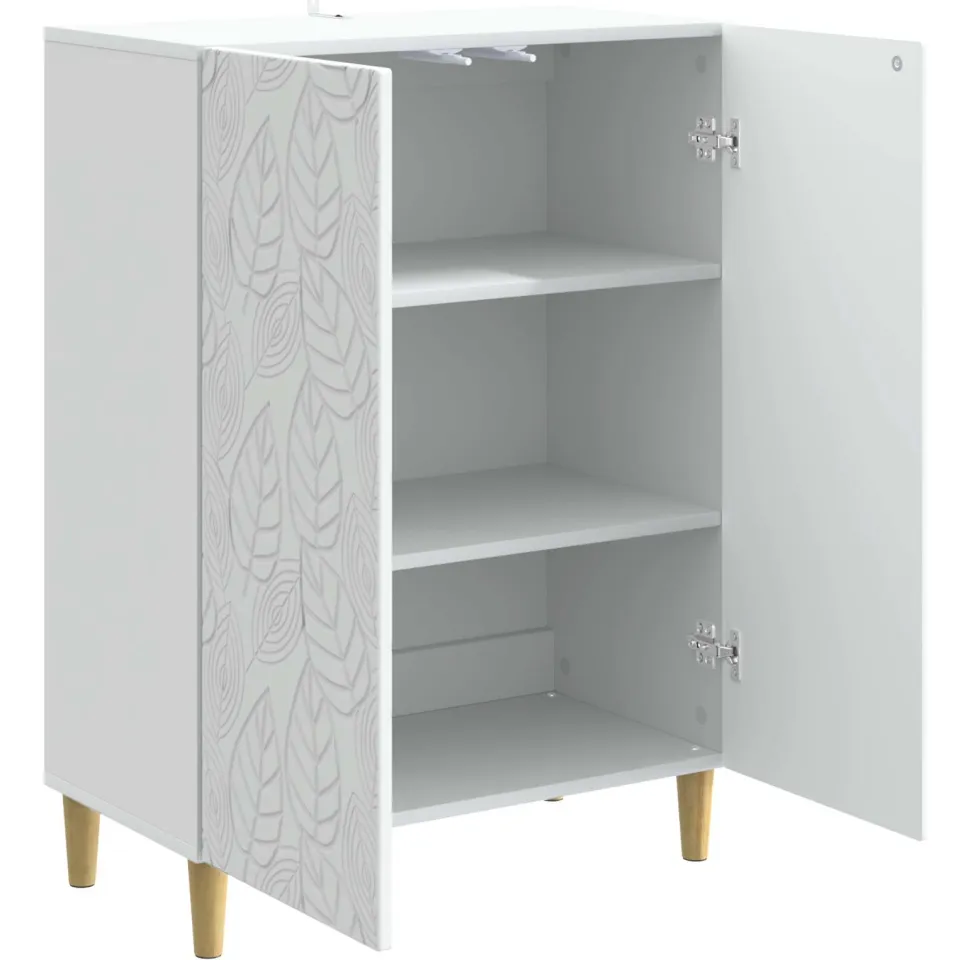 vidaXL Dressoir Wit 66 x 34,5 x 90 cm Bewerkt hout