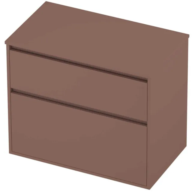 Proline Deck Badmeubelset Greeploos Asymmetrisch Kader 80x46x67 cm Beauty Blush Rosé Goud