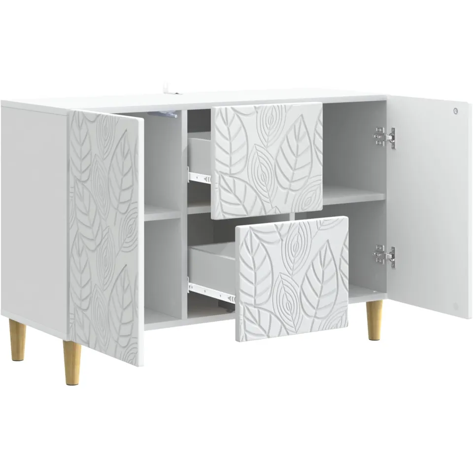 vidaXL Dressoir Wit 89 x 34,5 x 60 cm Bewerkt hout, foto 4