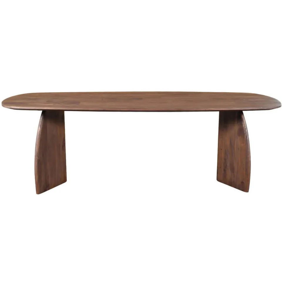Giga Meubel Eettafel Majada - Deens Ovaal Donkerbruin Hout - 300x100x76cm, foto 2
