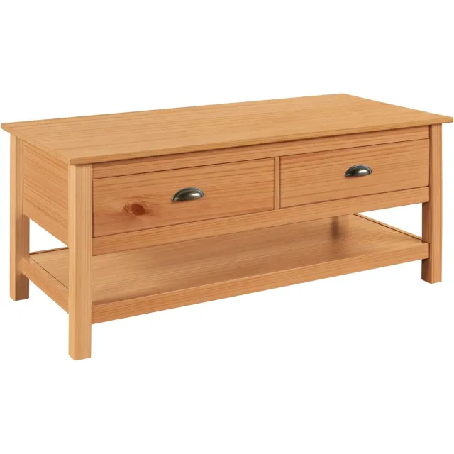 Notio Living Harry-Salontafel - 2-laden - Lak wit gebeitst