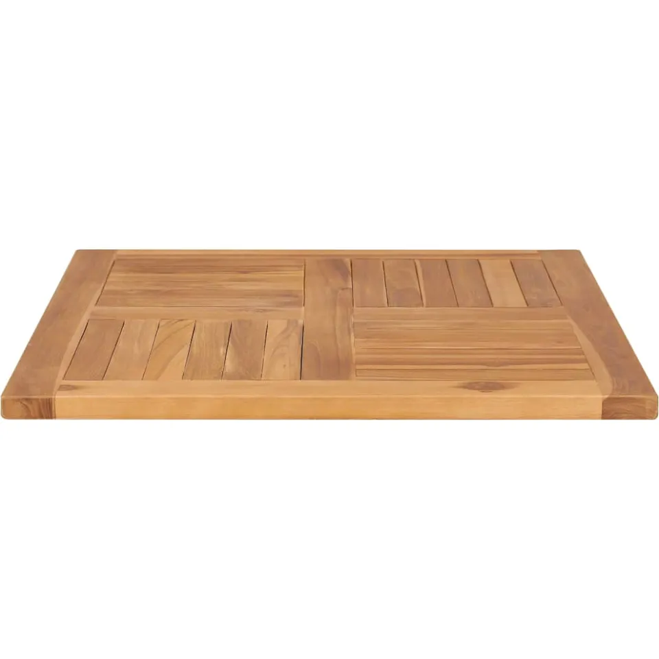 vidaXL Tafelblad 70x70x2,5 cm massief teakhout Bruin