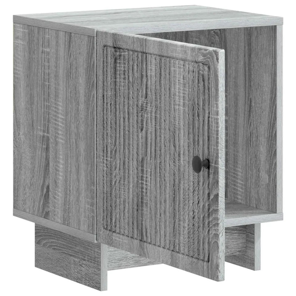 vidaXL Nachtkastje Grijs sonoma 43 x 34,5 x 50 cm Bewerkt hout, foto 3