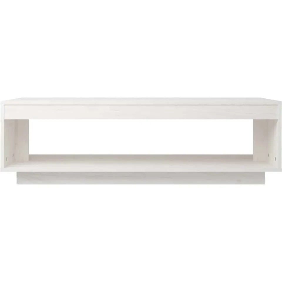 vidaXL Salontafel 110x50x33,5 cm massief grenenhout wit, foto 4