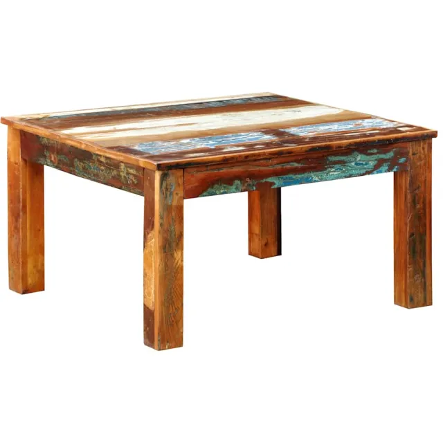 vidaXL Salontafel vierkant gerecycled hout Bruin