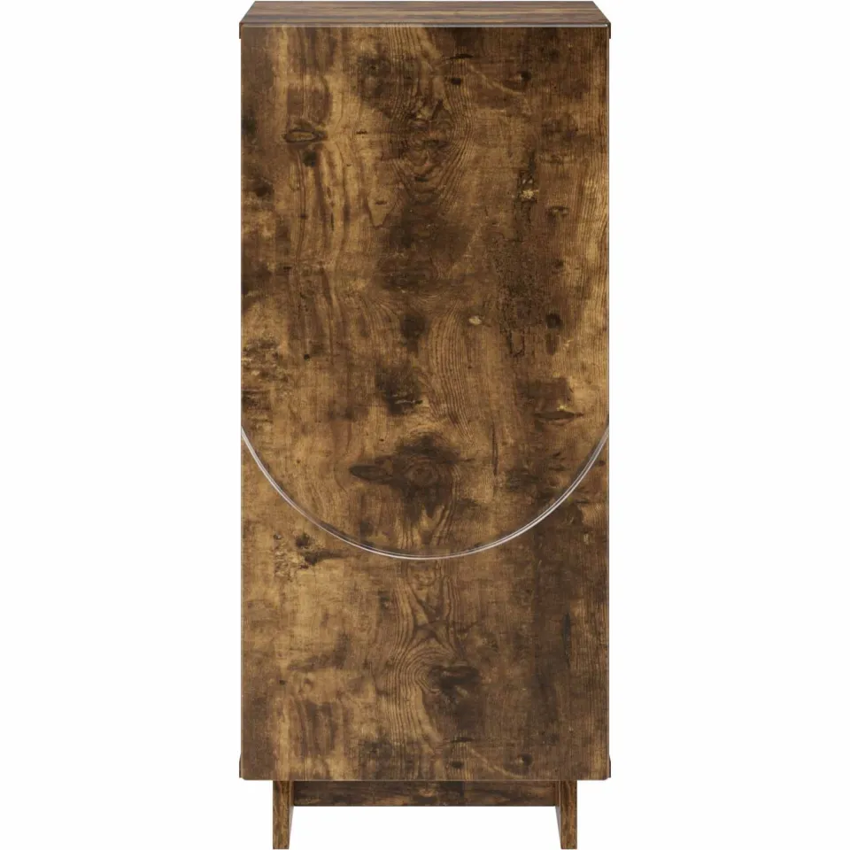 vidaXL Dressoir Gerookt eiken 33,5 x 34,5 x 75 cm Bewerkt hout, foto 4
