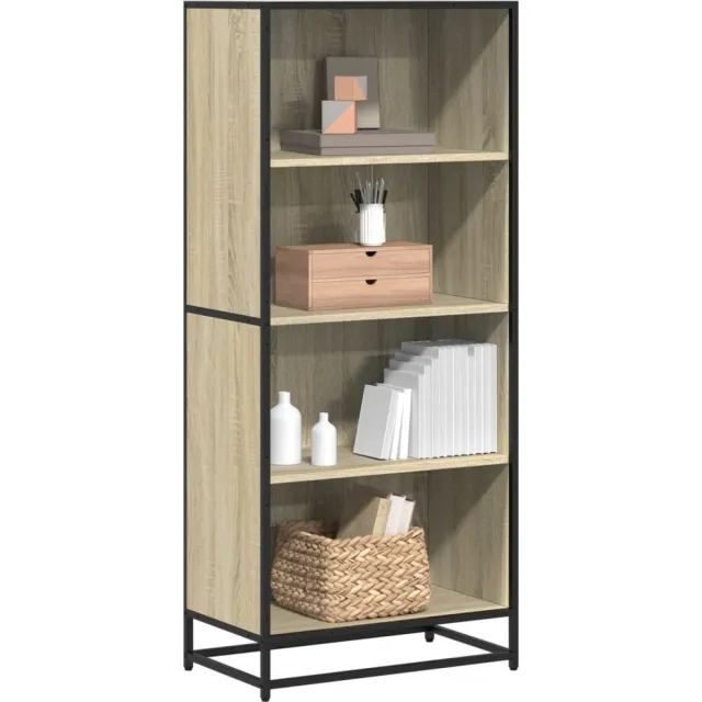 vidaXL Boekenkast 60x35x139 cm bewerkt hout sonoma eikenkleurig Bruin