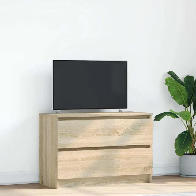 vidaXL Tv-meubel 80x35x54 cm spaanplaat sonoma eikenkleurig Bruin