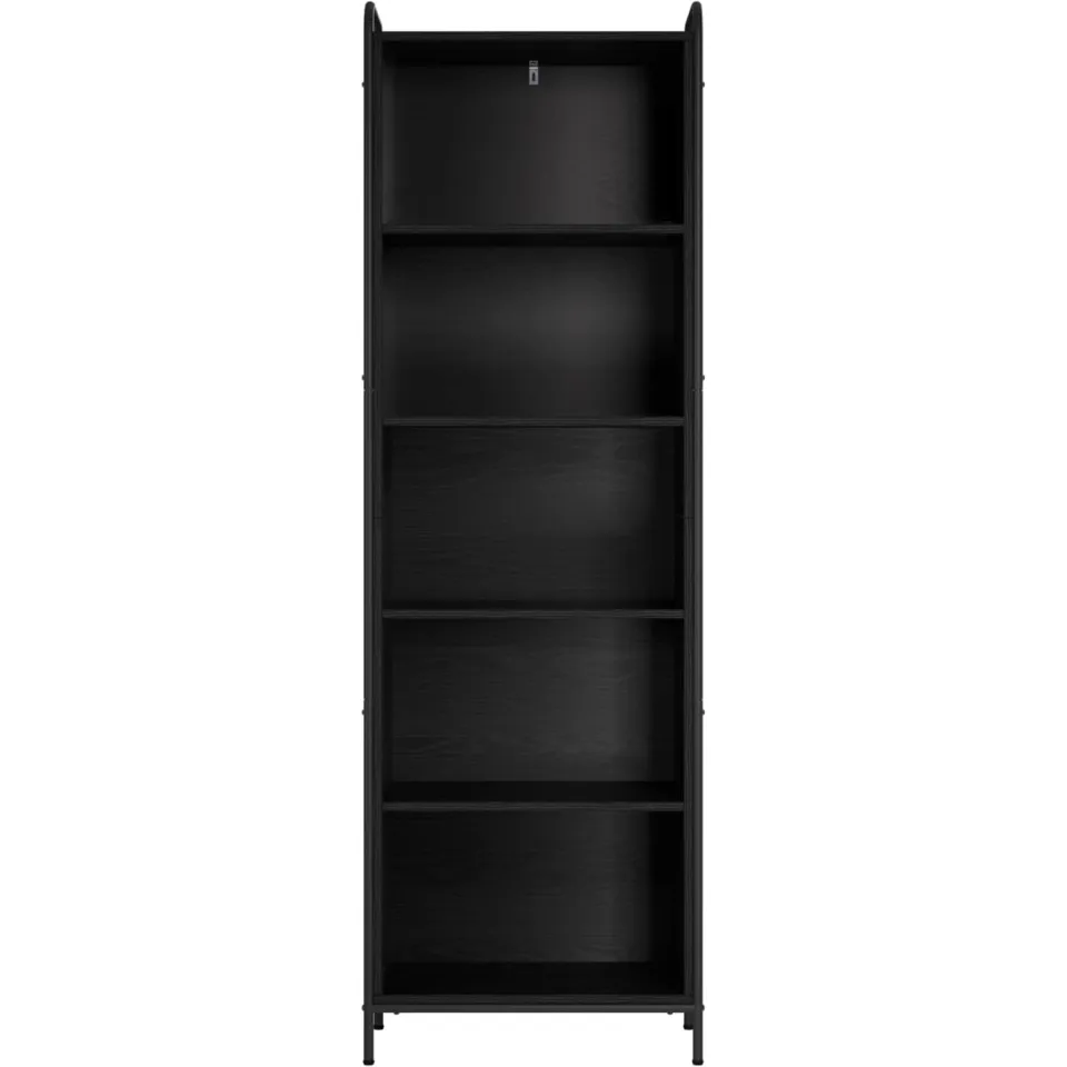 vidaXL Boekenkast 55,5 x 33 x 174 cm Bewerkt hout Zwart eiken