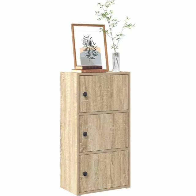 vidaXL Boekenkast 40x24x77 cm bewerkt hout sonoma eikenkleurig Bruin