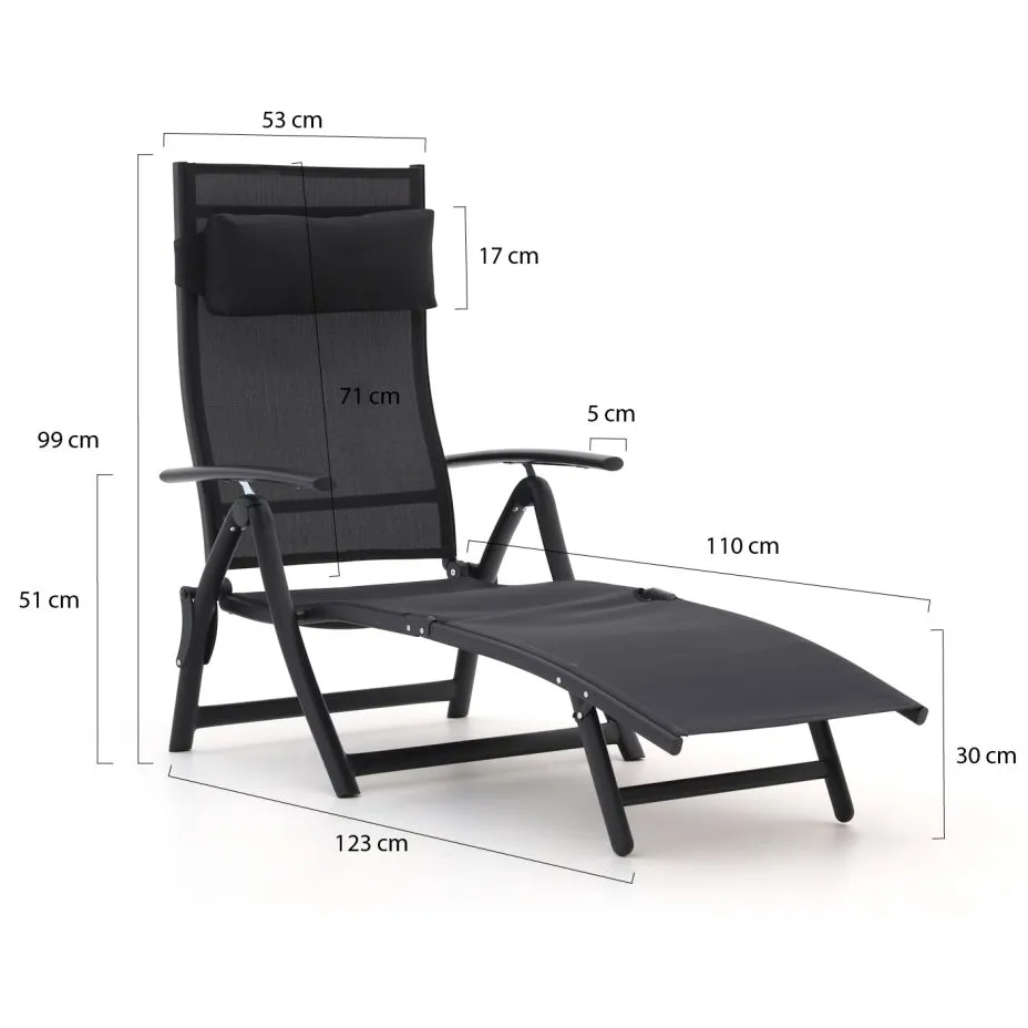 Forza Furniture Forza Capri ligbed grijs, foto 3