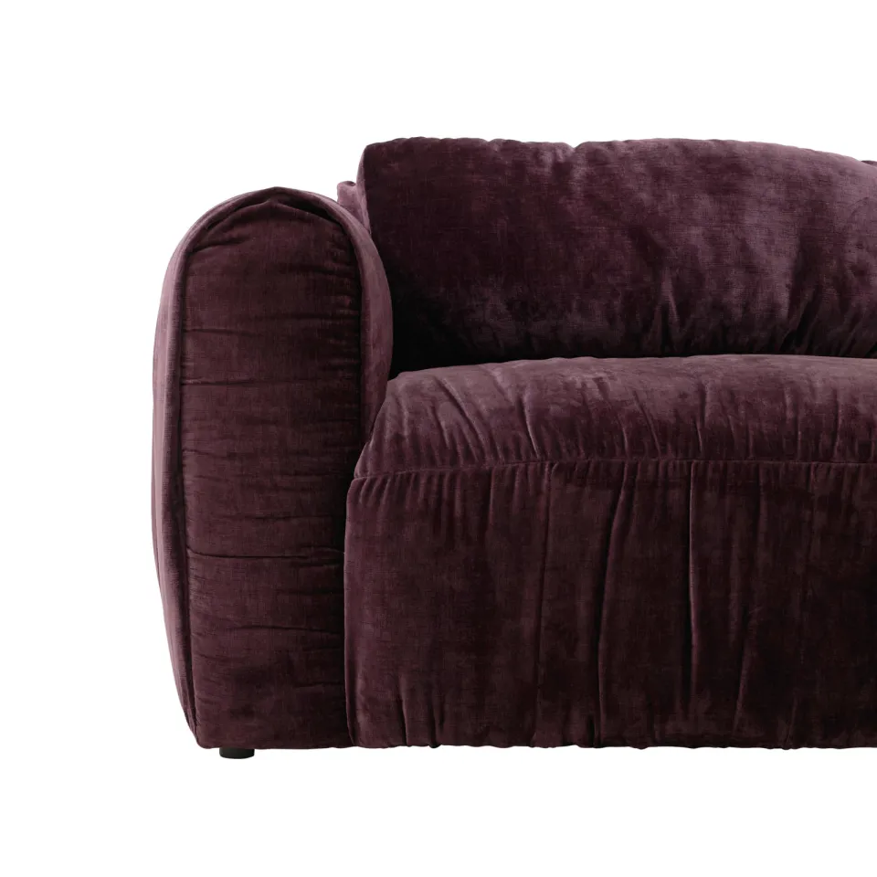 NOUS Living 3-zitsbank Kaia burgundy, foto 6