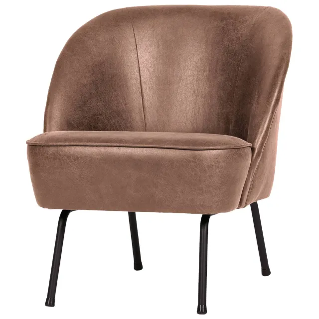 WOOOD fauteuil Vogue 3D - Chenille - Zand - 83x50x57 cm cognac