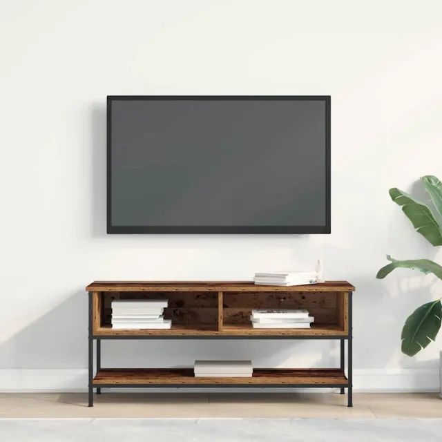 vidaXL Tv-meubelset 100 x 35 x 45 cm Oud Hout Bewerkt hout bruin, foto 2