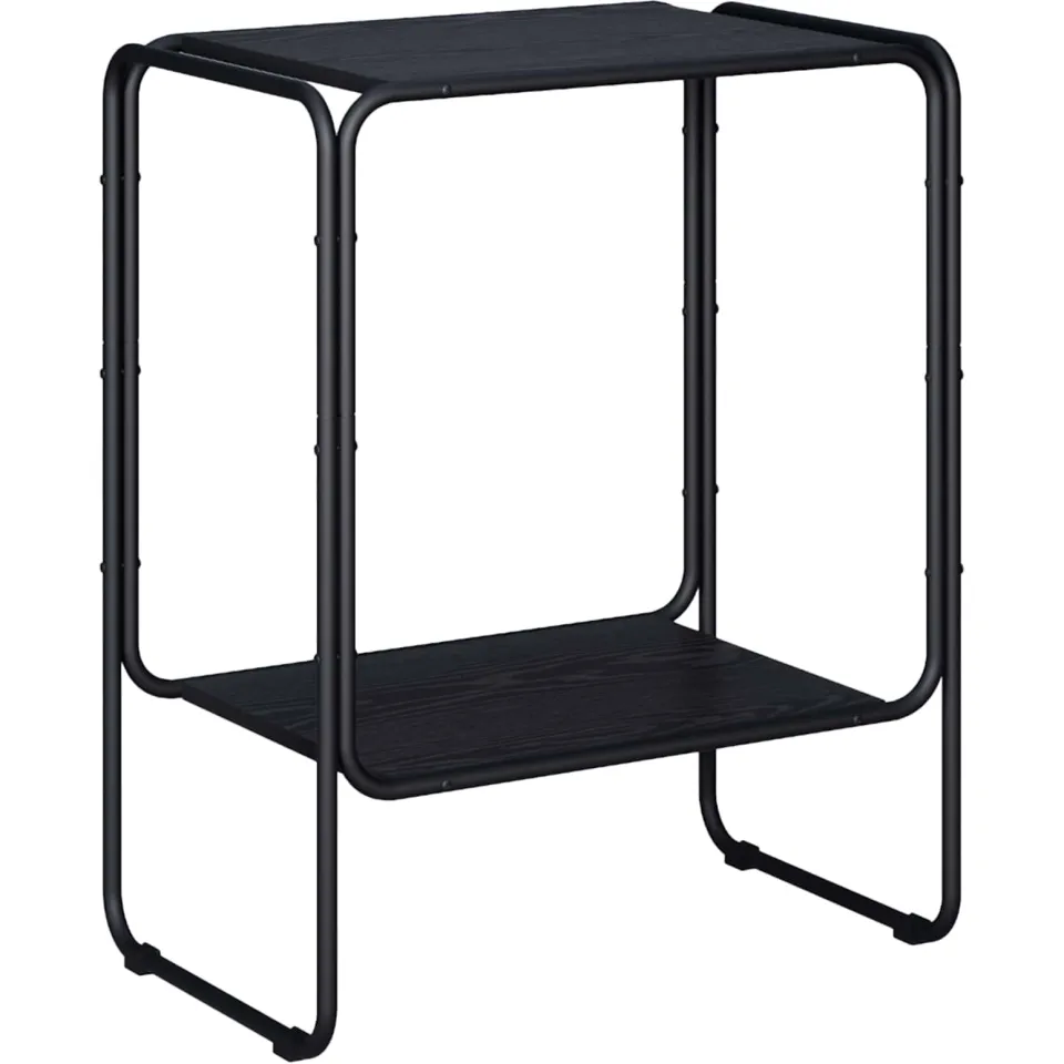 vidaXL Dressoir Zwart eiken 60 x 38 x 75 cm Bewerkt hout, foto 3