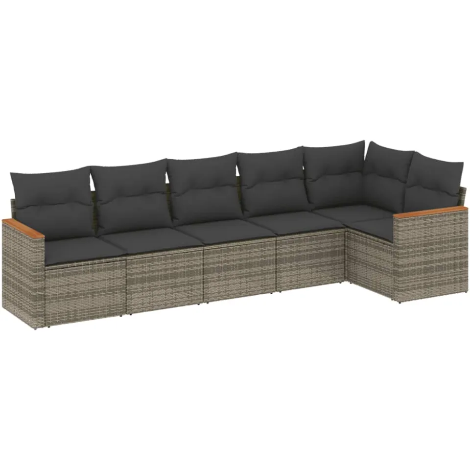 vidaXL Patio Sofa Set 4-zits Grey, foto 3