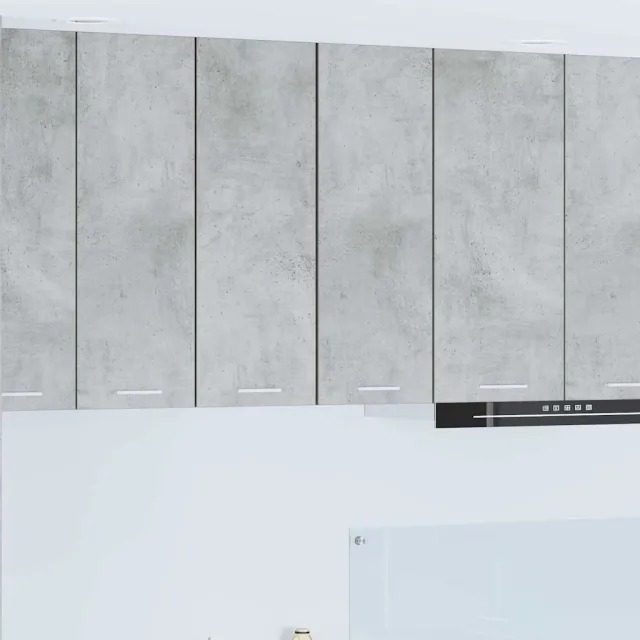 vidaXL Hangkast Beton Grijs en Wit 30 x 31 x 80 cm Bewerkt hout