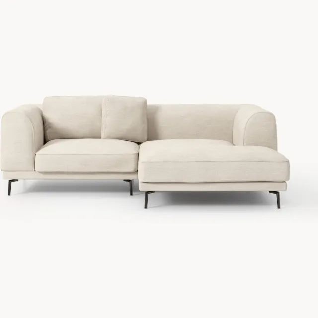 Westwing Collection Hoekbank Allpa (3-zits) beige