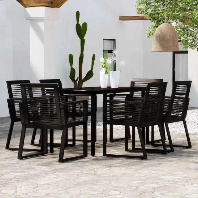 vidaXL 7-delige Tuinset zwart, foto 2