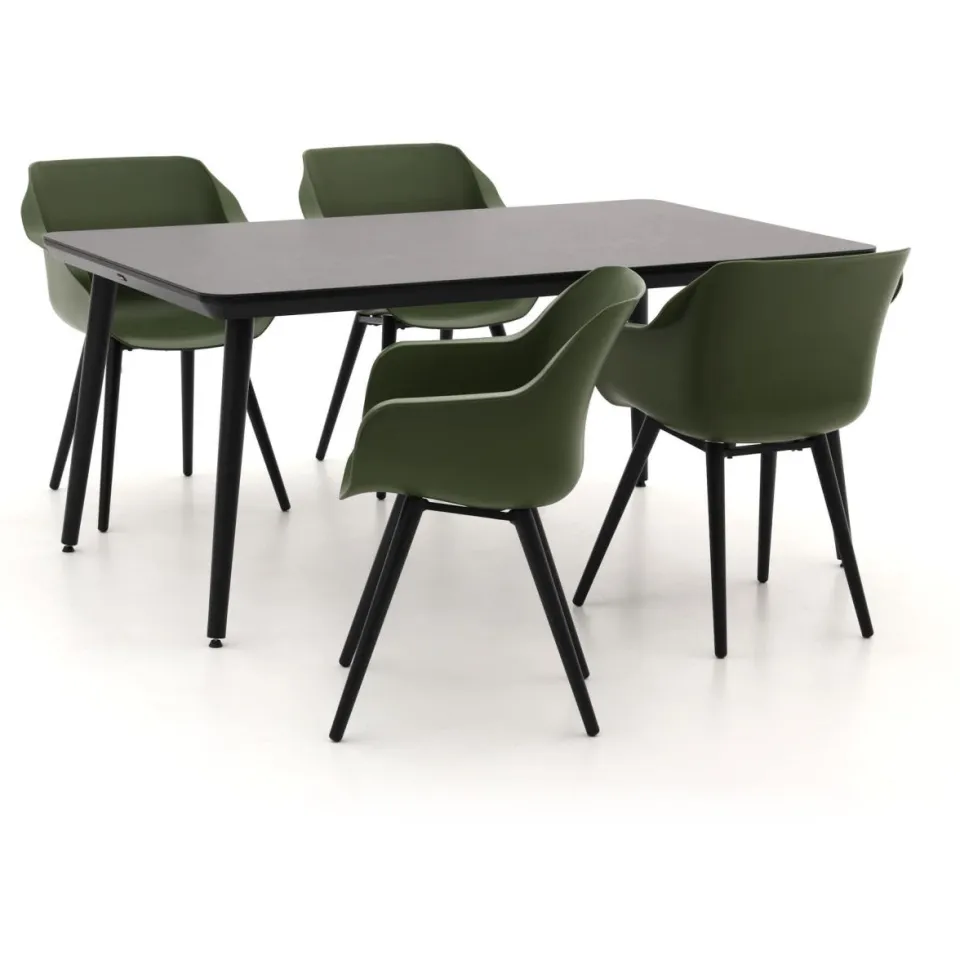 Hartman tuinmeubelen Hartman Sophie Studio 170cm dining tuinset 5-delig groen, foto 4