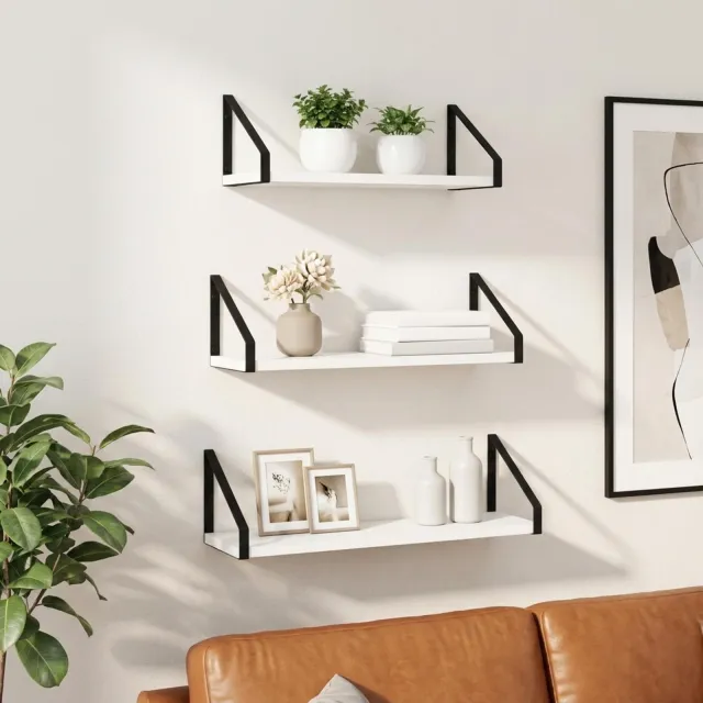 vidaXL Wandschappen 3 st Wit 60 x 16 x 15,5 cm
