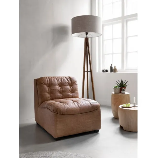 Must Living Puro bijzettafel rond suarhout - 35 × Ø49 cm Naturel